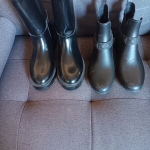 H&M Black Ankle Boots and ANN KLEIN   Booties Black